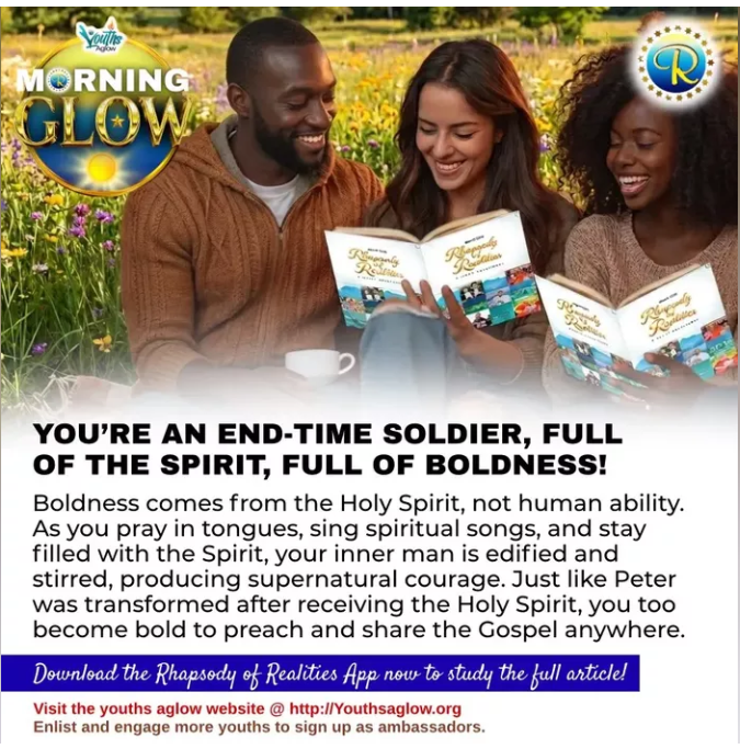 💫✨YOU’RE AN END-TIME SOLDIER, FULL OF THE SPIRIT, FULL OF BOLDNESS✨💫